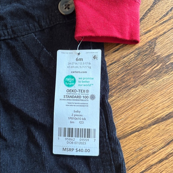 Carter's Baby 2 Piece Winter Theme Overall Set - Picture 3 of 7